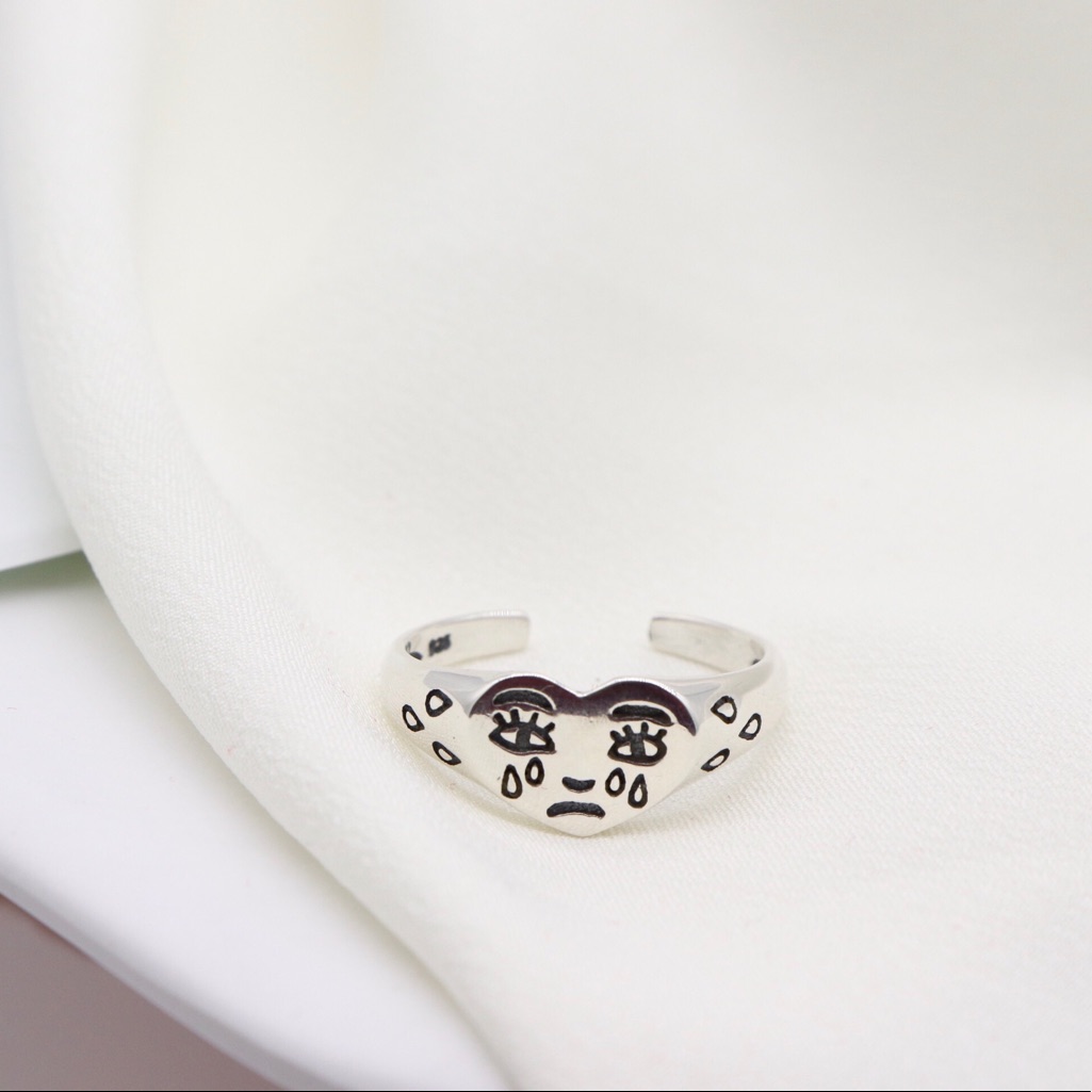 Sad Face Ring